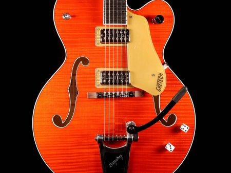 Gretsch G6120SSL-OFLM Brian Setzer Nashville with Bigsby Orange Tiger Flame Maple Cheap