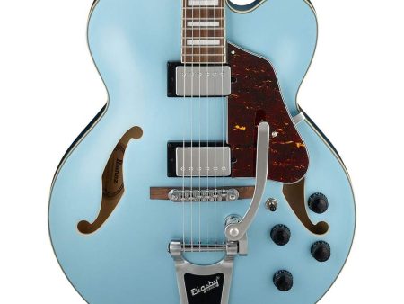 Ibanez AFS75T AFS Artcore Steel Blue Flat For Discount