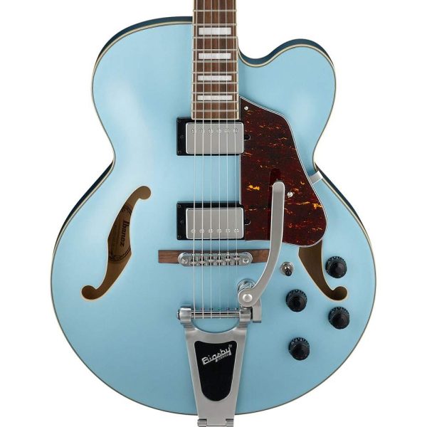 Ibanez AFS75T AFS Artcore Steel Blue Flat For Discount