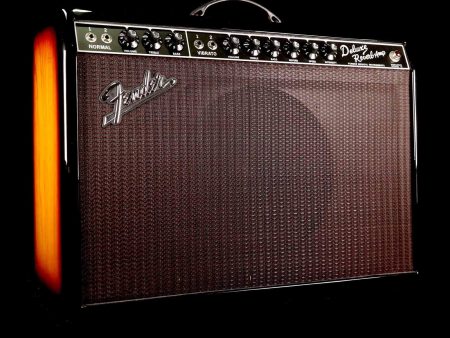 Fender  65 Deluxe Reverb Limited Edition 3-Tone Sunburst Ash Cabinet 2016 Cheap