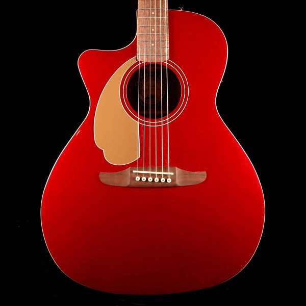 Fender California Series Newporter Player Left-Handed Acoustic-Electric Candy Apple Red For Discount