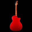 Fender California Series Newporter Player Left-Handed Acoustic-Electric Candy Apple Red For Discount