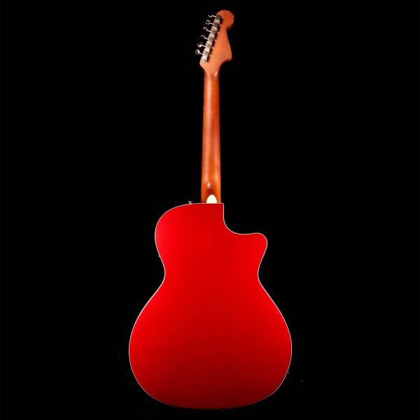 Fender California Series Newporter Player Left-Handed Acoustic-Electric Candy Apple Red For Discount