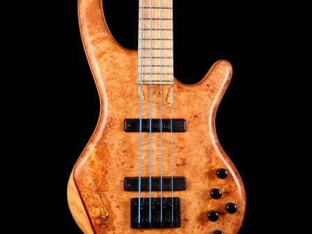 Adler Custom 4-String Bass Burl Maple Top Natural For Sale