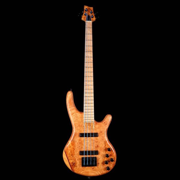 Adler Custom 4-String Bass Burl Maple Top Natural For Sale