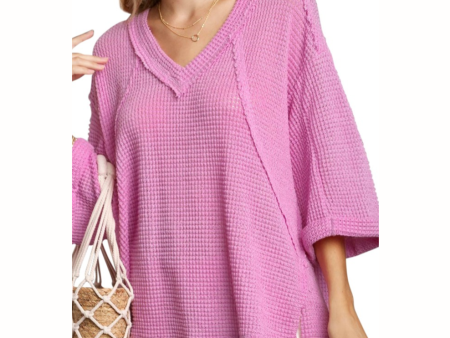 Bubblegum Waffle Knit Top Online