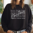 Christmas Words Crewneck Sweatshirt For Discount