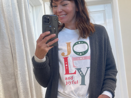 Joyful and Jolly Christmas Tee Online now