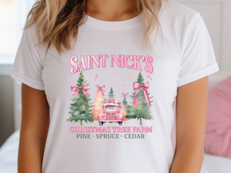 Saint Nicks Christmas Tree Farm Tee Fashion