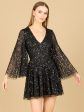 Lara 29178 -  Bell Sleeve Sequin Cocktail Dress Discount