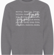 Christmas Words Crewneck Sweatshirt For Discount