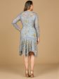 Beaded Midi Dress with Asymmetrical Hem Online Sale