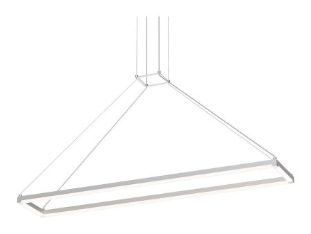 Stix 47  x 9  Rectangle LED Pendant (with 20  Cord) Online now