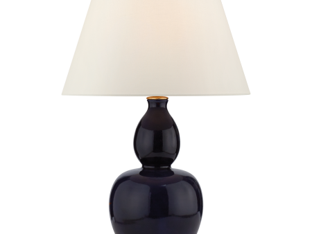 Yue Double Gourd Table Lamp with Linen Shade Supply