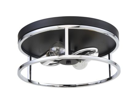 Easton 2-Light Round Flush Mount Cheap