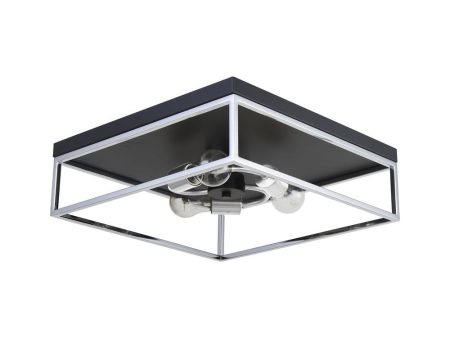 Easton 3-Light Square Flush Mount Online now