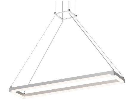 Stix 30  x 6  Rectangle LED Pendant (with 20  Cord) For Discount