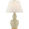 Yue Double Gourd Table Lamp with Linen Shade Supply