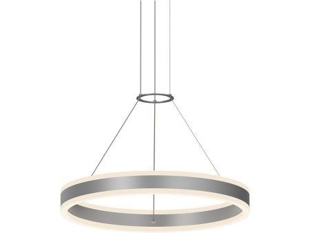 Double Corona 24  LED Ring Pendant (with 20  Cords) on Sale