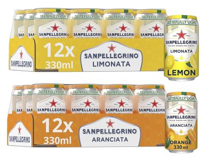 San Pellegrino Lemon and Orange Sparkling Drink Pack of 330 ml on Sale