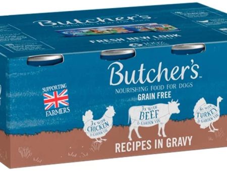 Butcher s Recipes Dog Food in Gravy Tins, Pack of 24 x 400 Gram For Discount