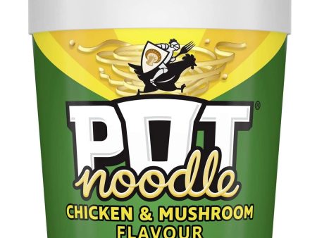 Pot Noodle Chicken and Mushroom Flavour King Size Pack of 12x90g Fashion