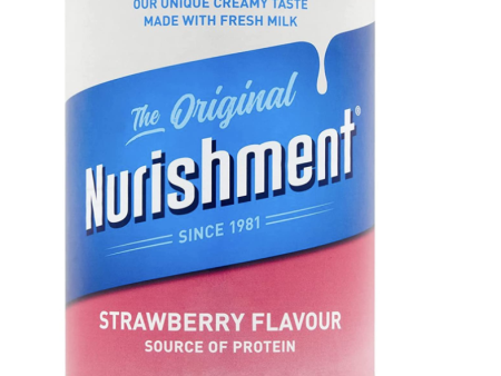 Nurishment The Original Strawberry Flavour 400g (Pack of 12) Fashion