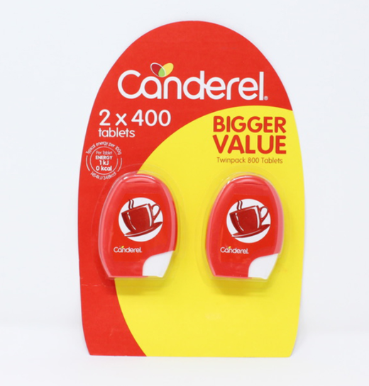 Canderel Low Calorie Sweetener Capsules (Pack of -2x400) For Discount