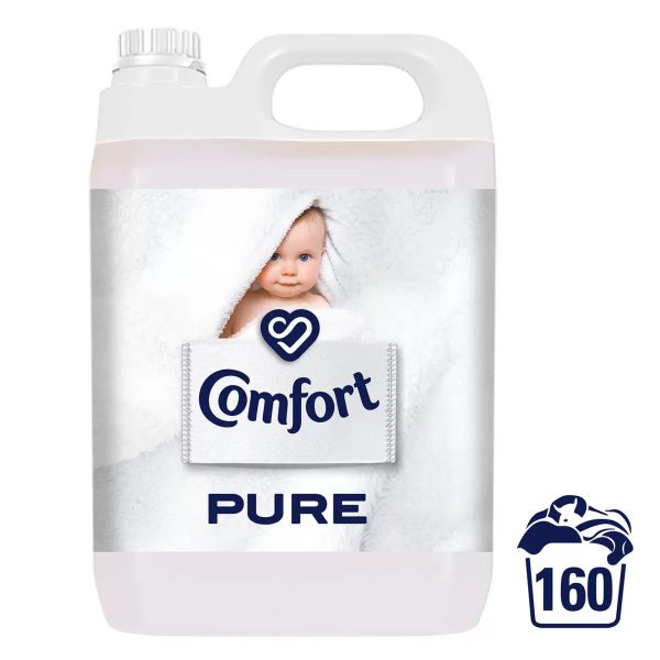 Comfort Pure Fabric Conditioner Pack of 160 Wash, 4.8L Hot on Sale