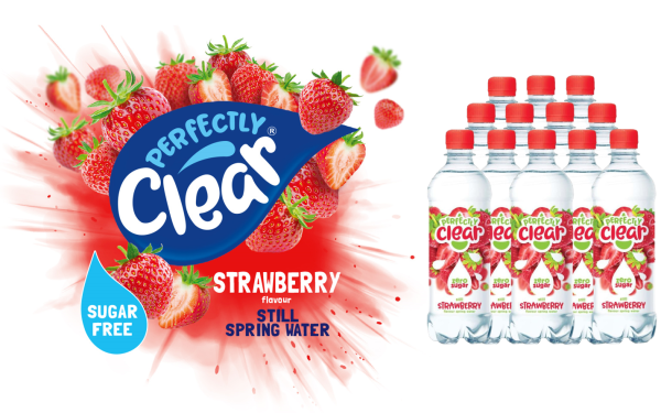 Perfectly Clear Still Strawberry Flavoured Water Pack of 12x500ml For Discount